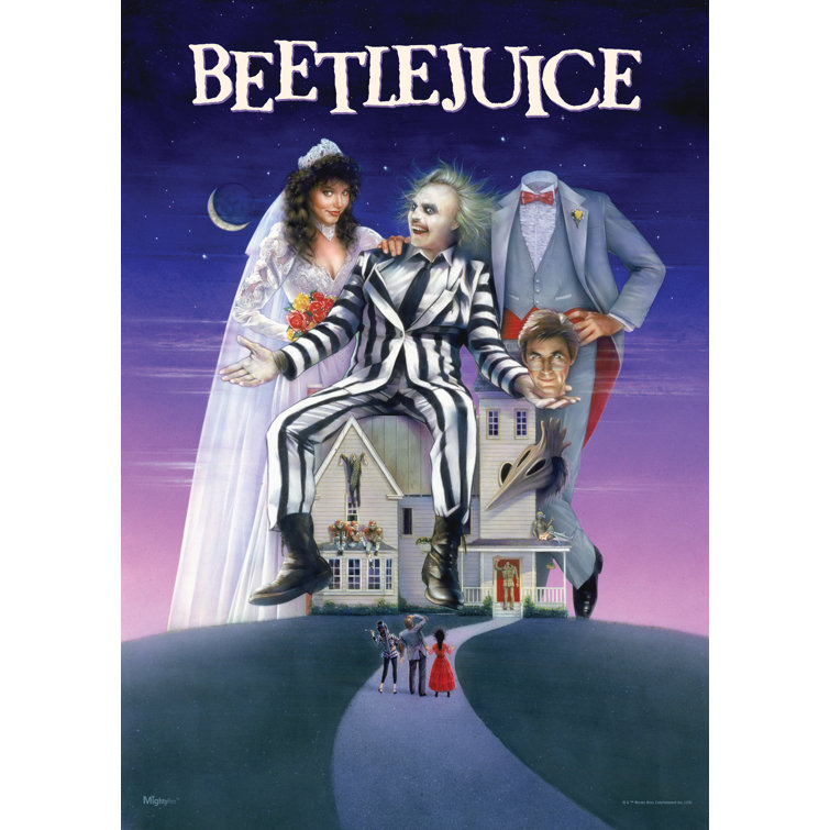 MightyPrint Beetlejuice Movie Poster Art Wall Decor Wayfair